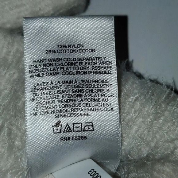 Express V Neck Off White Soft Sweater Women's Size L - Picture 6 of 10